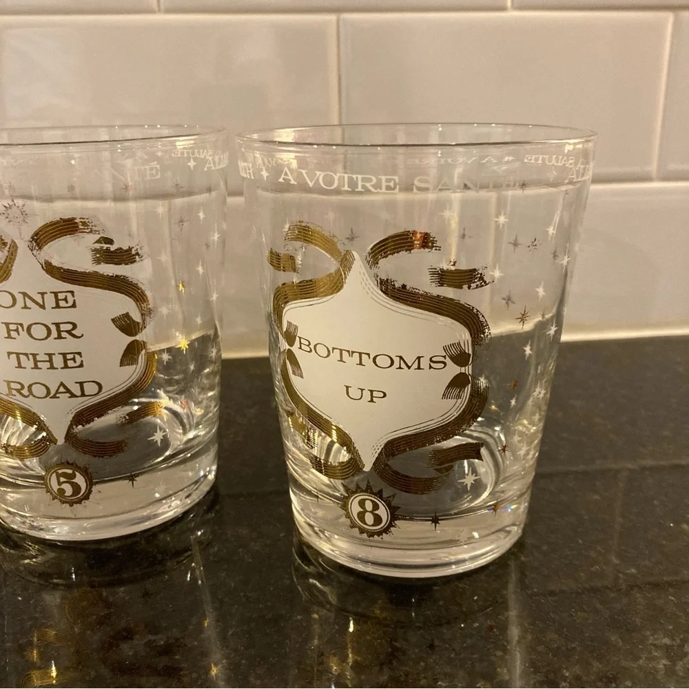 Mid Century Modern Funny Rocks Glasses